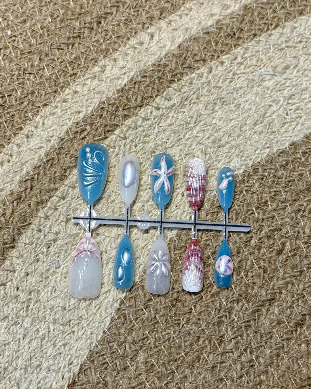 Ocean Press On Nails